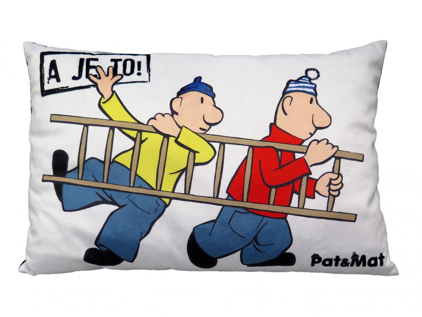 Polštářek - Pat a Mat s žebříkem od firmy MÚ Brno